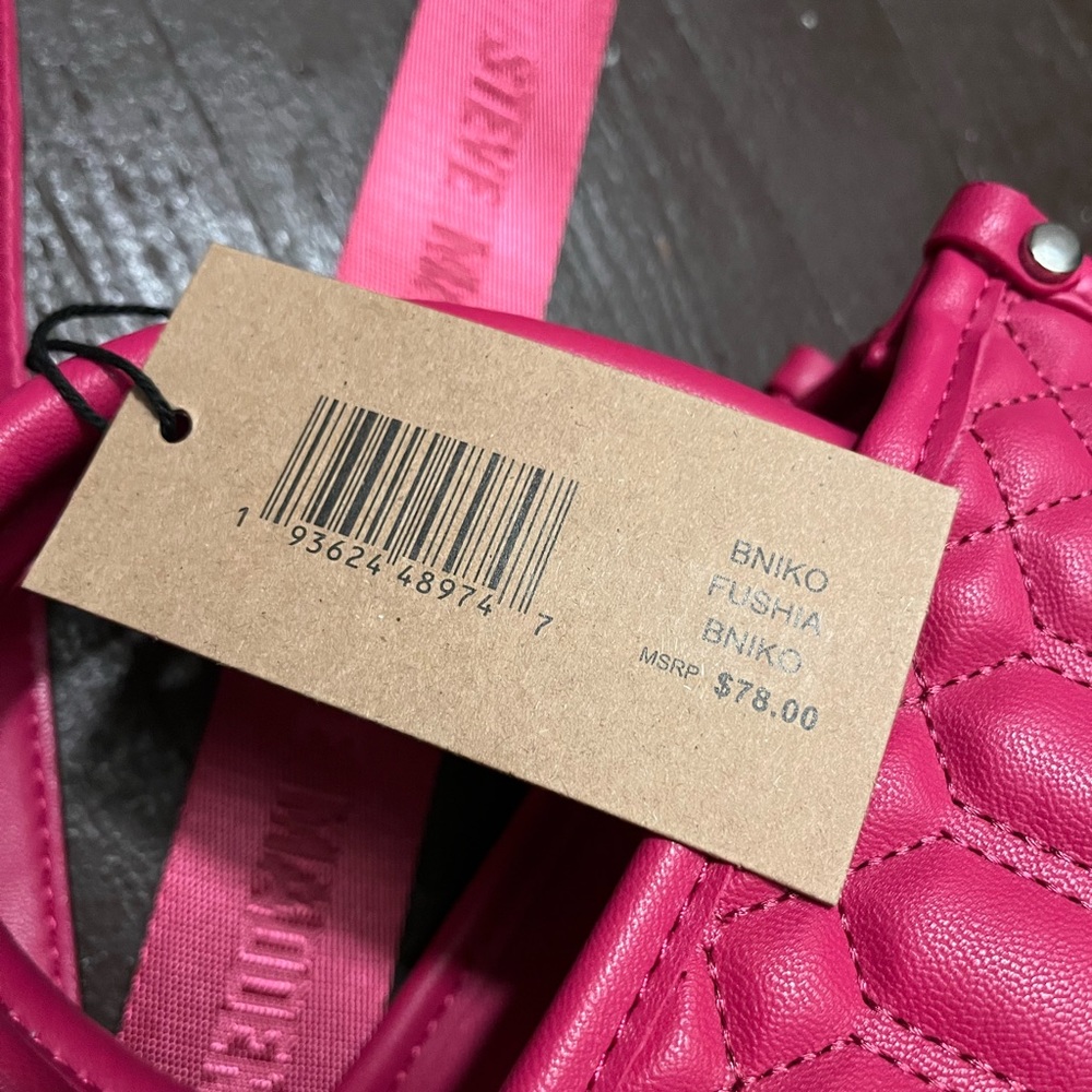 NWT Steve Madden fuschia Bniko hand or shoulder bag - Picture 5 of 7